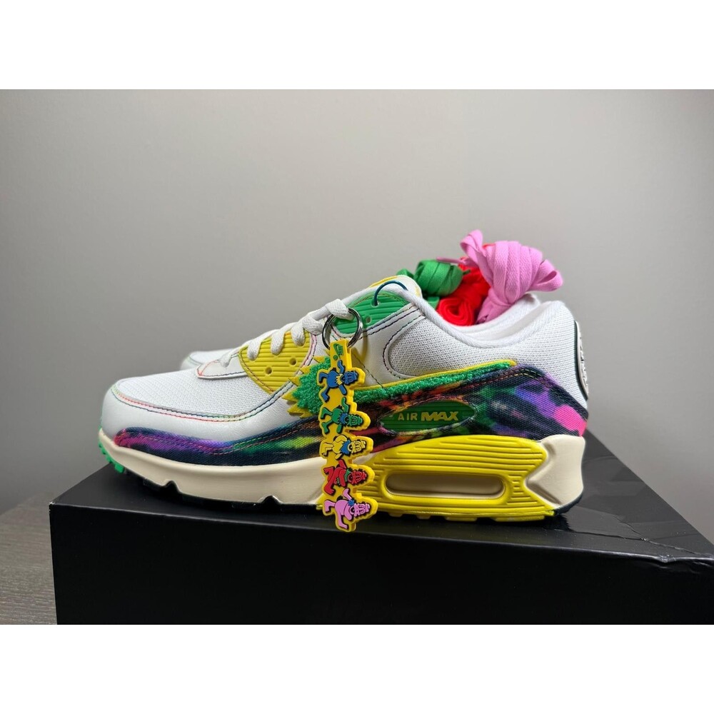 Nike Air Max 90 Grateful Dead University of Oregon Ducks IM2511-100 Size 10